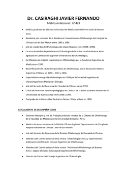 Dr. CASIRAGHI JAVIER FERNANDO - Javier F. Casiraghi