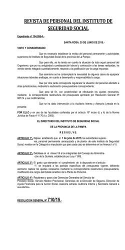 COMUNICADO para publicar en la P&aacute;gina del ISS