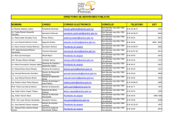 DIRECTORIO DE SERVIDORES PUBLICOS 2015-2018
