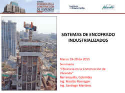 SISTEMAS DE ENCOFRADO INDUSTRIALIZADOS