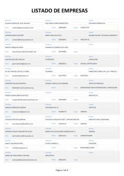 Asistentes C&aacute;diz - Congreso Andaluz de Eficiencia Energ&eacute;tica como