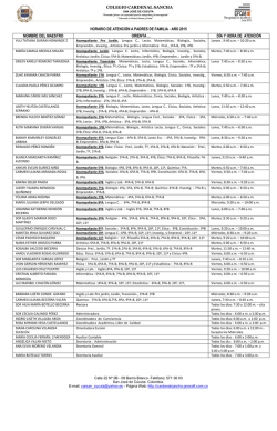 atenci&oacute;n a padres de familia - Colegio Cardenal Sancha