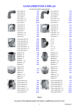 Accesorios de hierro - saneamientos coplas