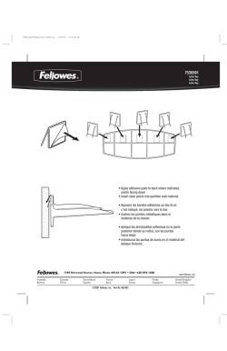 &bull; Apply adhesive pads to back where indicated, points facing down