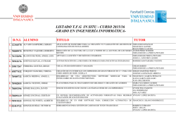 listado asignaci&oacute;n in situ