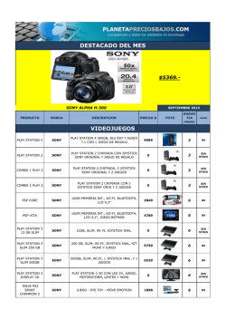 DESTACADO DEL MES VIDEOJUEGOS