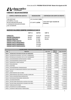 cORTES Y REANUDACIONES - Colegio Medico de La Pampa