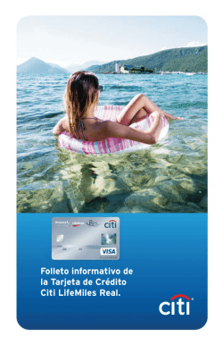 5.5x8.5 Inch Folleto LifeMiles CITI