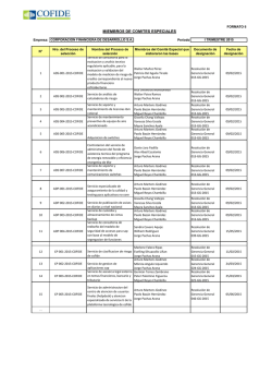 MIEMBROS DE COMITES ESPECIALES - Transparencia