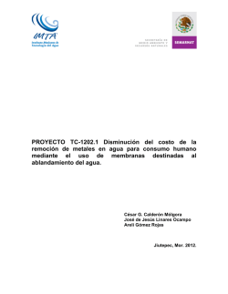 PROYECTO TC-1202.1 Disminuci&oacute;n del costo de la remoci&oacute;n de