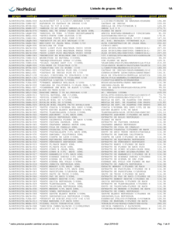 Listado de grupos -NS- 1A grupo codigo ARTICULO composicion