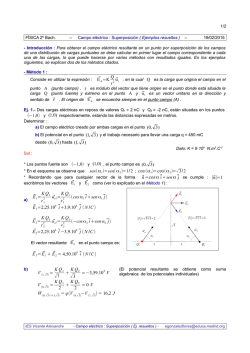 Ej. Superposici&oacute;n Campo E.