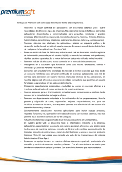 Ventajas PremiumSoft - negocios