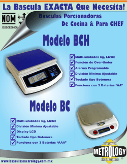 Nuevos Folletos Porcionadoras