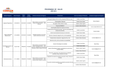 PROGRAMAS DE SALUD