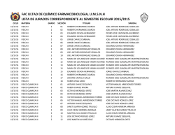 fac ultad de qu&iacute;mico farmacobiologia, umsnh lista de jurados