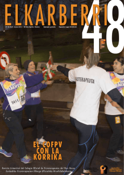 el cofpv con la korrika - Colegio Oficial de Fisioterapeutas del Pa&iacute;s