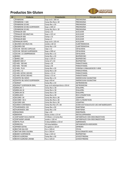 productos sin gluten