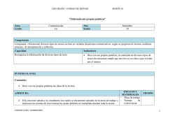 SESIONES TE&Oacute;RICAS