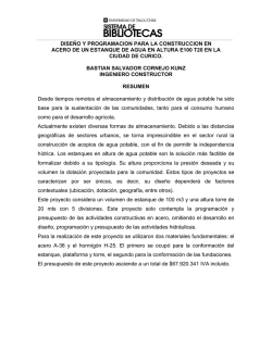 dise&ntilde;o y programacion para la construccion en acero de un