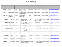 INDIRIZZARIO CGIE