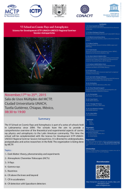 VI School on Cosmic Rays and Astrophysics Science for