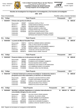 Facultad de Letras y Ciencias Humanas