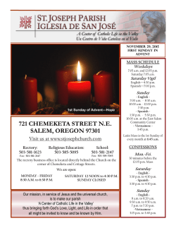 Sunday - St. Joseph Parish