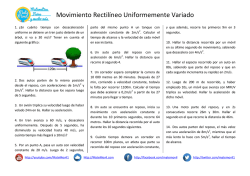 MRUV Problemas propuestos PDF