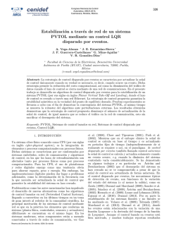 Estabilizacion a traves de red de un sistema PVTOL