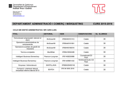 Llistat de llibres - IES Thos i Codina