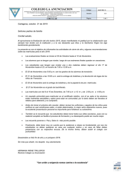 Descargue la circular - Colegio La Anunciaci&oacute;n de Cartagena