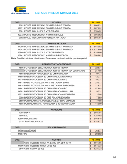 Postes - Bases 2015 - Felix Torres y Cia Ltda.