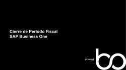 Cierre de Periodo Fiscal SAP Business One