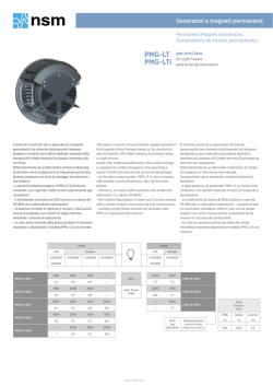 PMG-LT PMG-LTi - NSM Generators