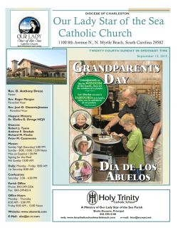 Church Bulletin for September 13, 2015