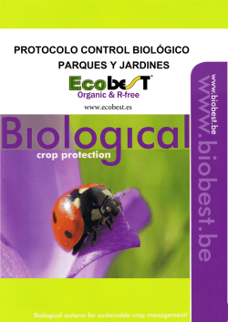 PROTOCOLO CONTROL BIOL&Oacute;GICO PARQUES Y JARDINES