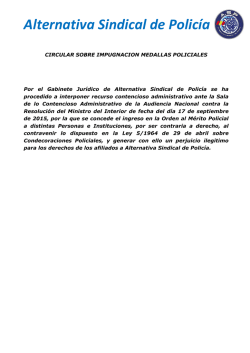 circular impugnacion medallas