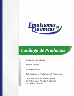 Cat&aacute;logo de Productos - Emulsiones Qu&iacute;micas SAS