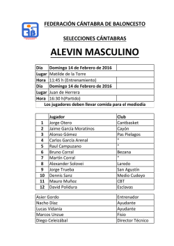 ALEVIN MASCULINO - Federaci&oacute;n C&aacute;ntabra de Baloncesto