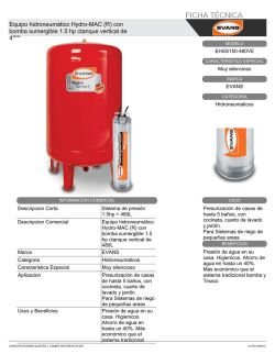Equipo hidroneum&aacute;tico Hydro-MAC (R) con bomba sumergible 1.5
