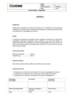 FICHA T&Eacute;CNICA &ndash; FICHA T&Eacute;CNICA &ndash; GONADIOL