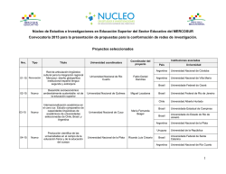 1 N&uacute;cleo de Estudios e Investigaciones en Educaci&oacute;n