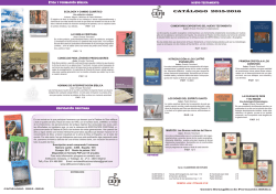 CAT&Aacute;LOGO 2015-2016 - El Centro de Formaci&oacute;n B&iacute;blica