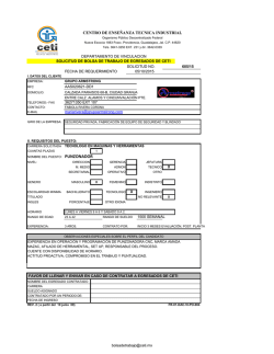 centro de ense&ntilde;anza tecnica industrial - Bolsa de Trabajo