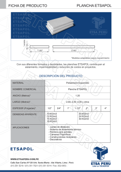 Ficha informativa Planchas