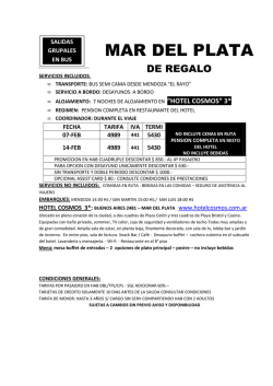 MAR DEL PLATA - Cuareim Viajes y Turismo