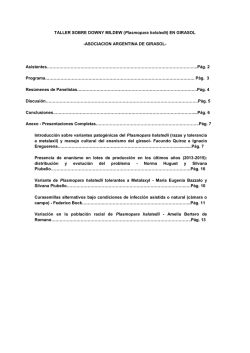 Taller Sobre Mildew en Girasol.