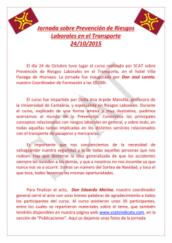Curso Riesgos Laborales en el Sector Transporte