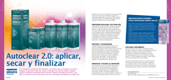 Autoclear 2.0: aplicar, secar y finalizar